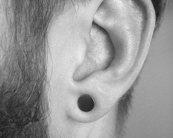 2x Piercing Magnético negro - Aretes magneticos para hombres