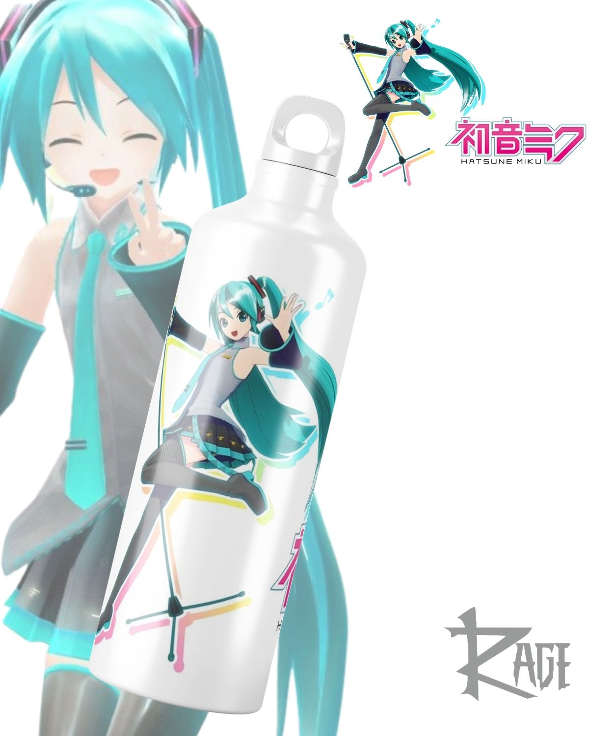 Pachón deportivo Hatsune Miku (500mL y 750mL)