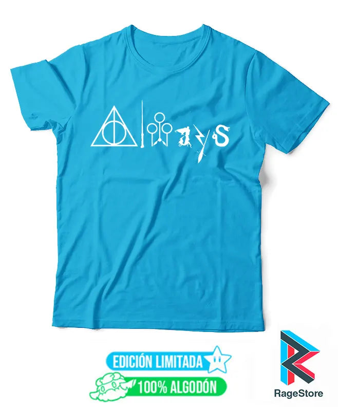 Playera Always - Harry Potter (Aqua)