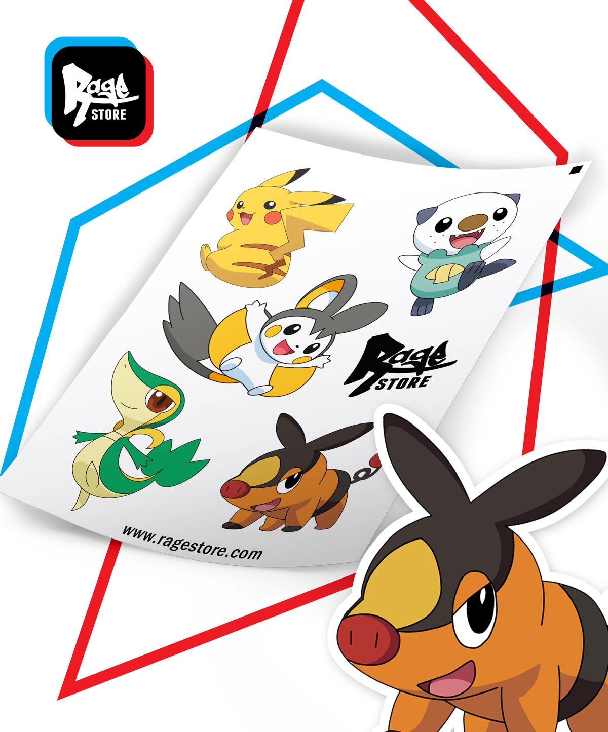 Stickers Pokemon Teselia