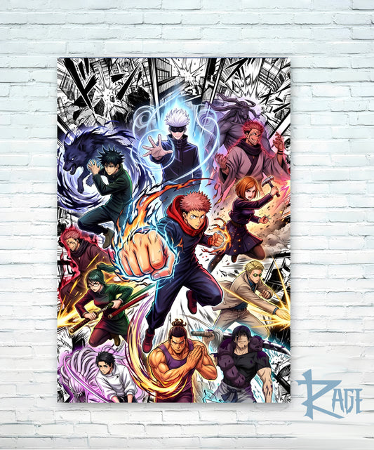 Póster Jujutsu Kaisen Legends (Papel Foto o Metálico)