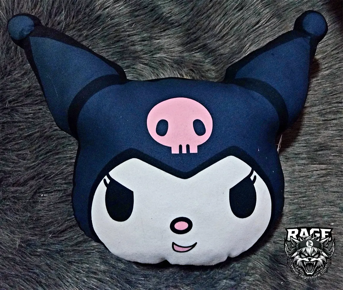 Almohada de cara de Kuromi Grande