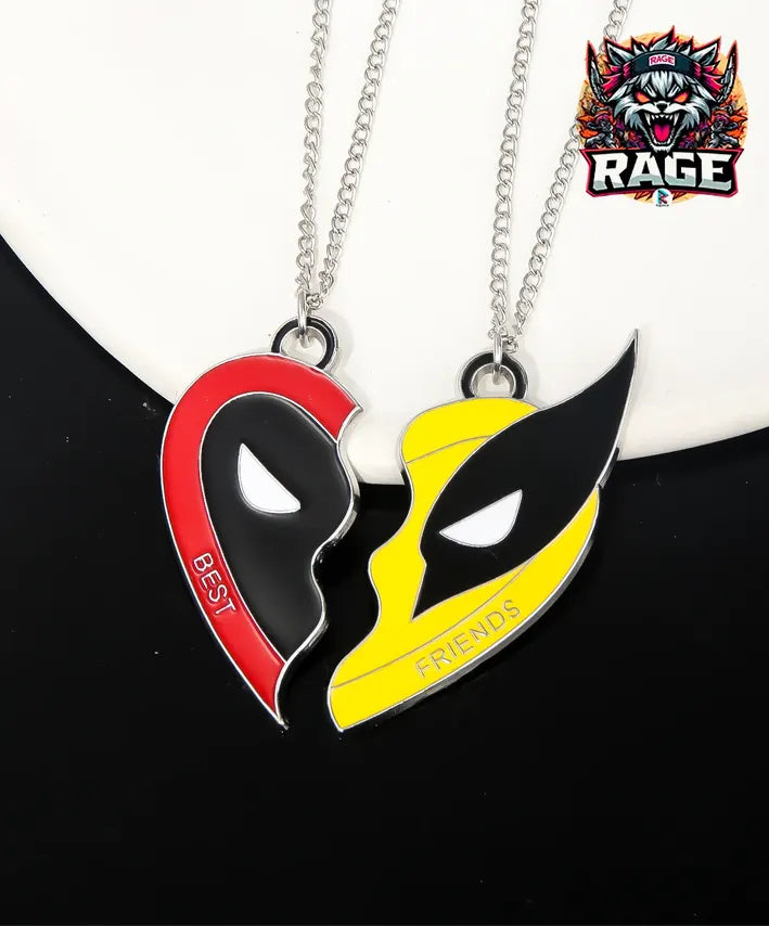 2x Collares Deadpool y Wolverine Best Friends