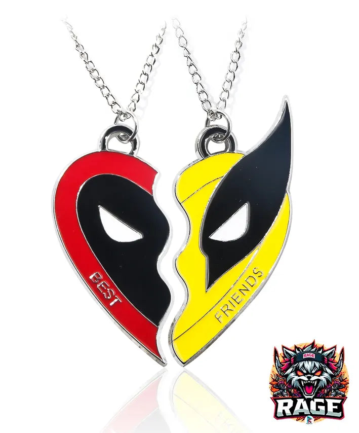 2x Collares Deadpool y Wolverine Best Friends