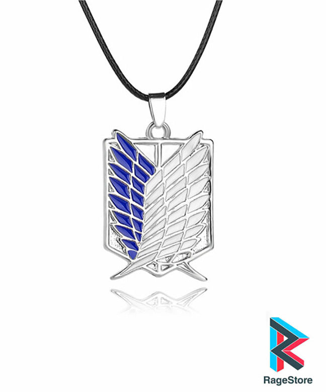 Collar shingeki no kyojin - Azul claro