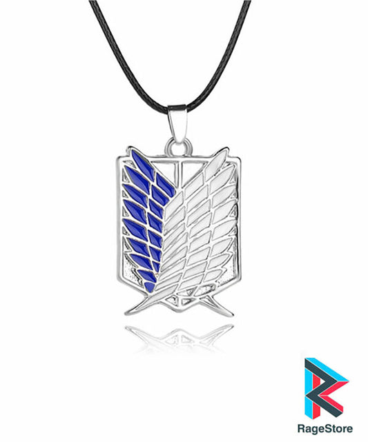 Collar shingeki no kyojin - Azul claro