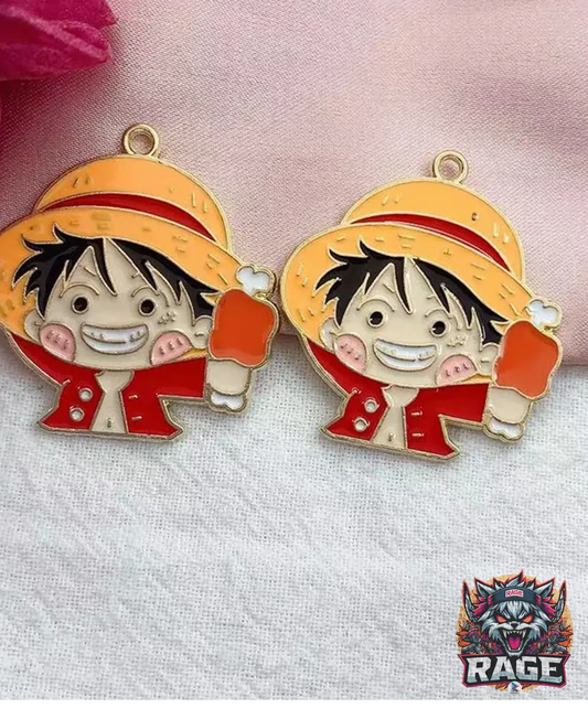 1x Dije de Luffy comiendo carne - One Piece