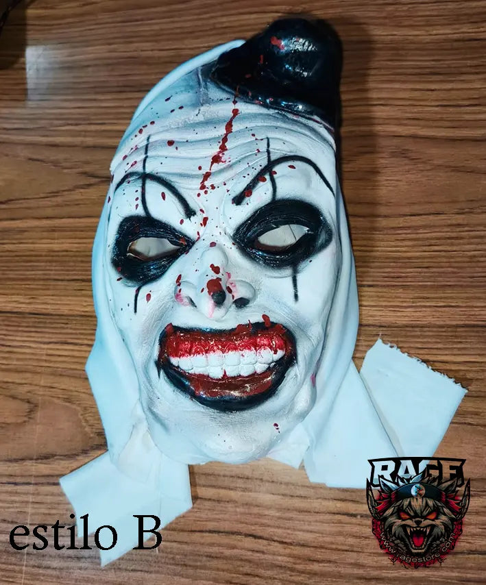 Máscara de Terrifier - Máscara de Látex de Art el Payaso psicópata