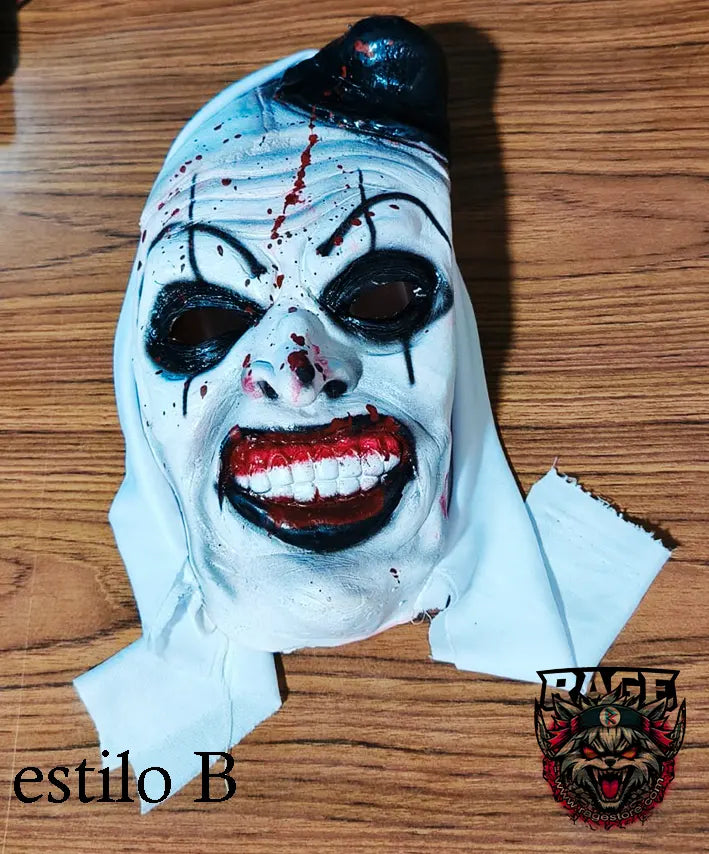 Máscara de Terrifier - Máscara de Látex de Art el Payaso psicópata