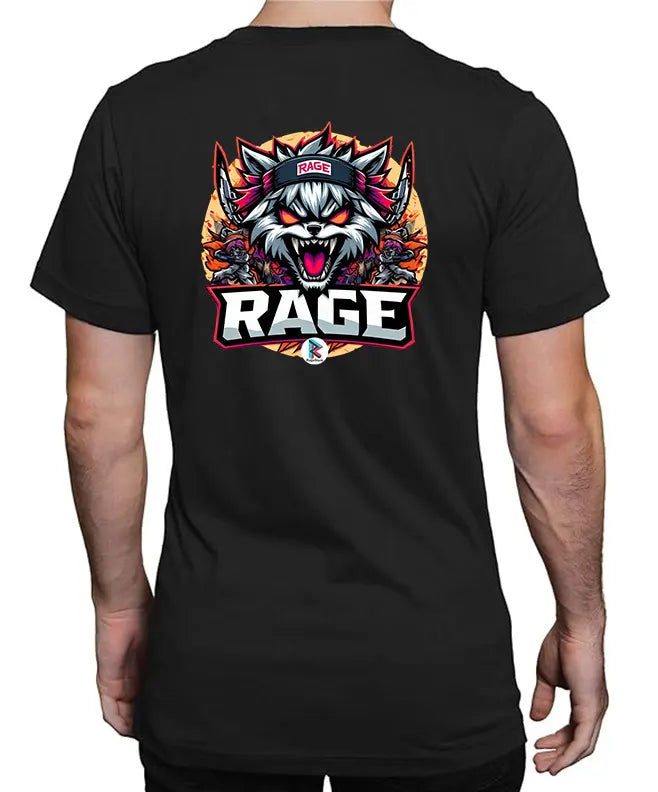 Rage 2024 -Playera negra 100% algodón oficial (dtg)