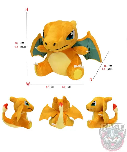 Peluche de Charizard Chubby - Pokemon (18 cm)