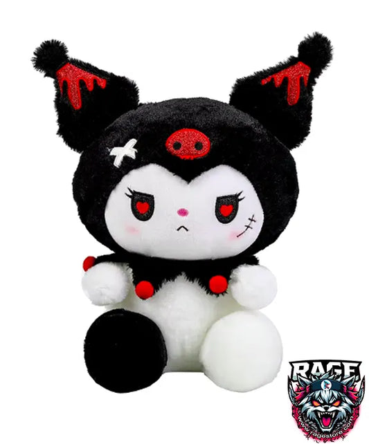 Peluche de Kuromi ojos de corazón (35 cm)