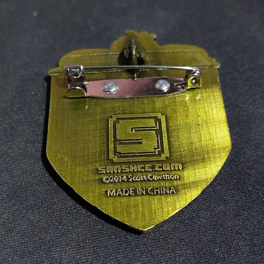 Placa de guardia de seguridad FNAF - 2 en 1 broche y collar