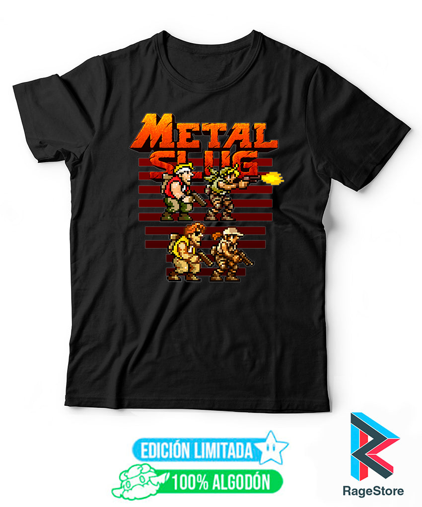 Playera Metal Slug personajes (dtg)