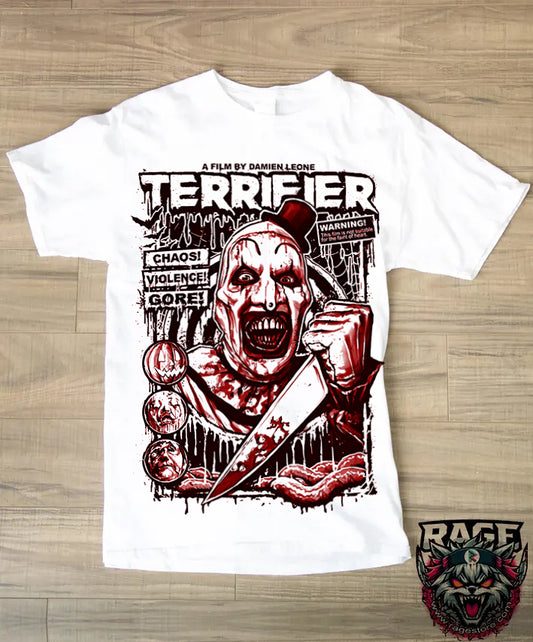 Playera Terrifier - Art el payaso psicópata (Playera o Blusa)