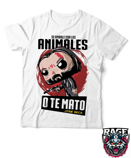 Sé amable con los animales o te Mato (Playera o Blusa)