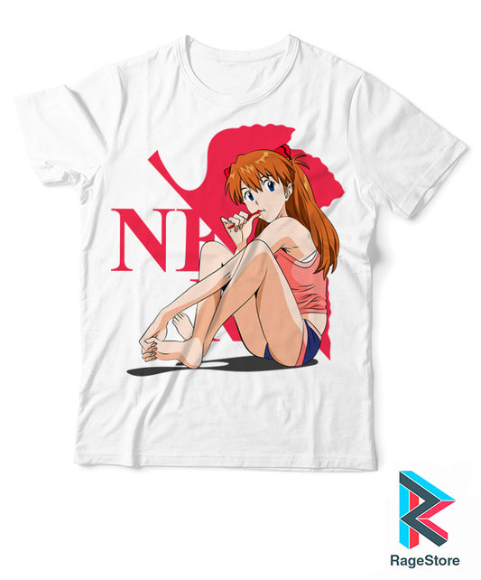 Asuka en shorts - Evangelion (Playera o Blusa)