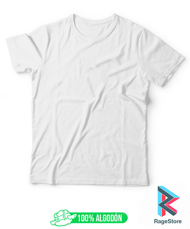 Playera Blanca 100% algodón (sin impresión)