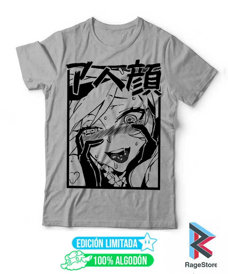 Waifu Ahegao - playera 100% algodòn