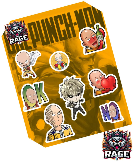 Set de Stickers One Punch Man chibi 2024