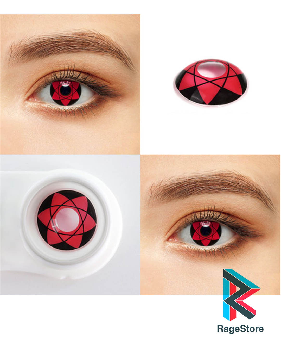 Lentes de contacto Mangekyou Sharingan de Sasuke Uchiha (MY17)