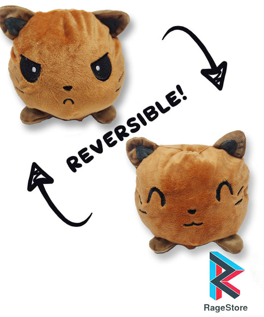 Gato Reversible Gato Café - Peluche Reversible