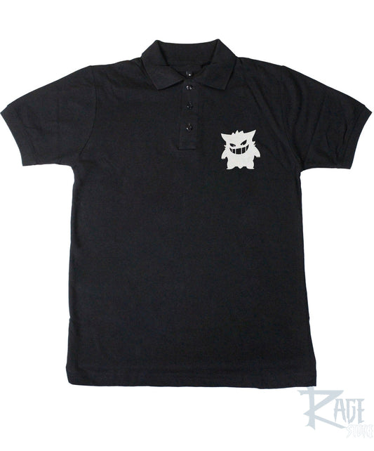 Camisa polo Gengar Fantasma blanco