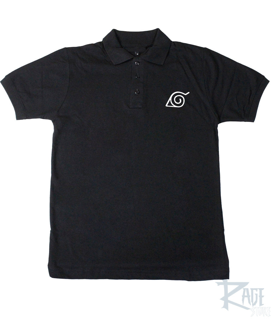 Camisa polo logo Konoha - Naruto