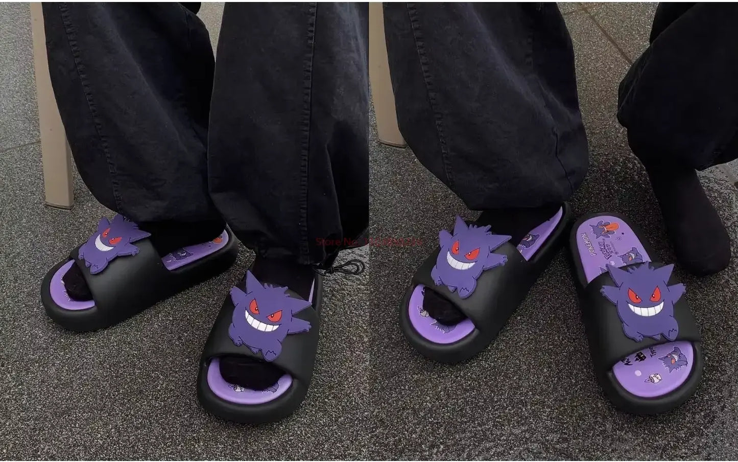 Chanclas de Gengar - Pokemon Calzado tipo sandalias