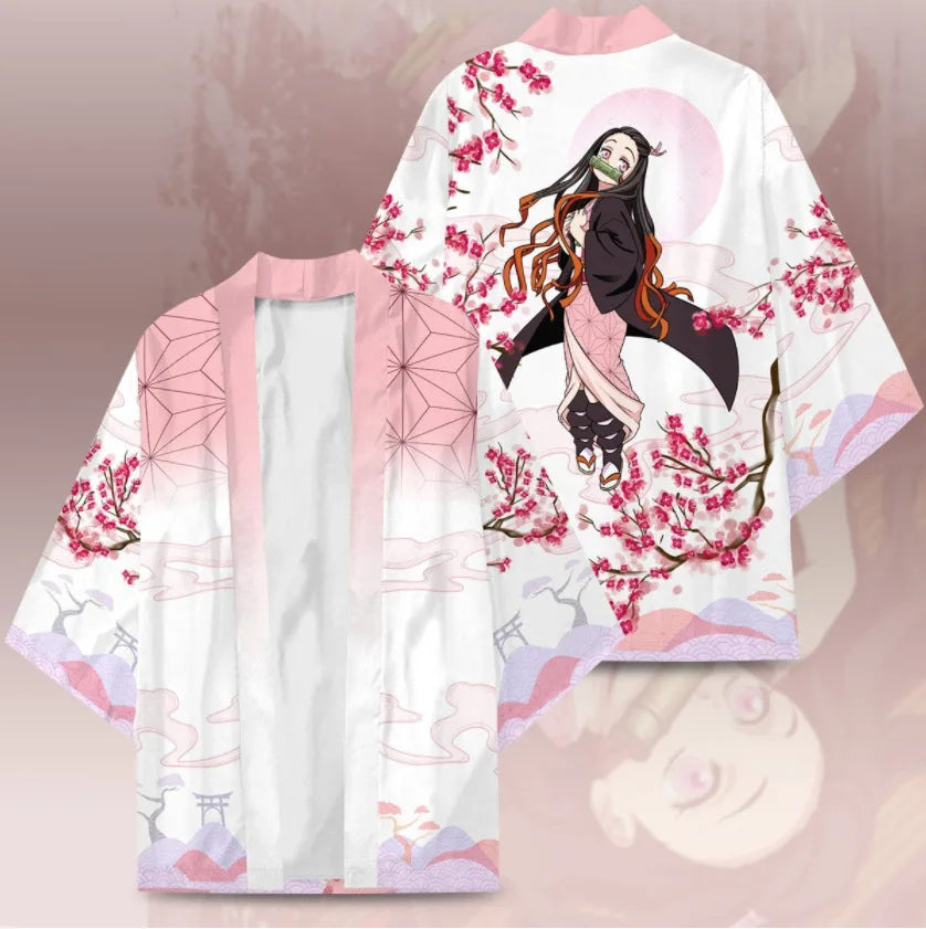 Haori /túnica Nezuko Sakura - Demon Slayer