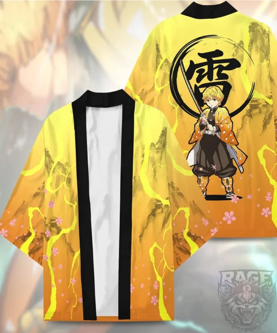 Haori /túnica Zenitsu eléctrico - Demon Slayer