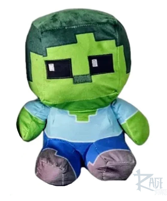 Peluche de Zombie Steve Minecraft colgante con ventosa (20 cm)