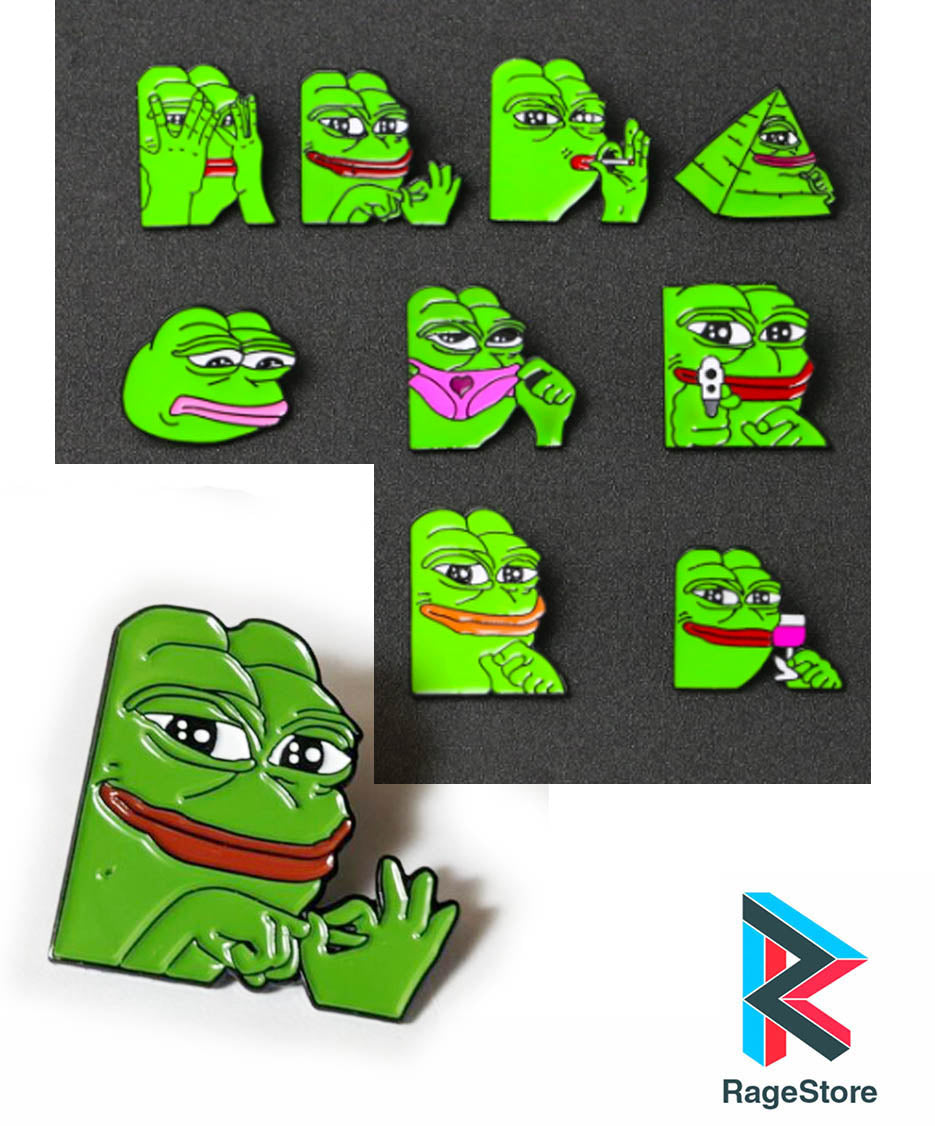 Pin rana Pepe - Broche metálico – Rage store