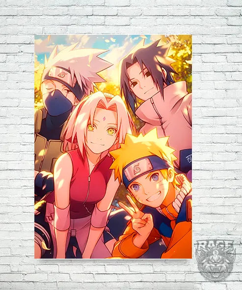 Póster Equipo 7 Naruto Shippuden (Papel Foto o Metálico)