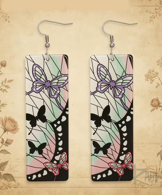 2x Aretes de Mariposa Shinobu Kocho - Demon Slayer