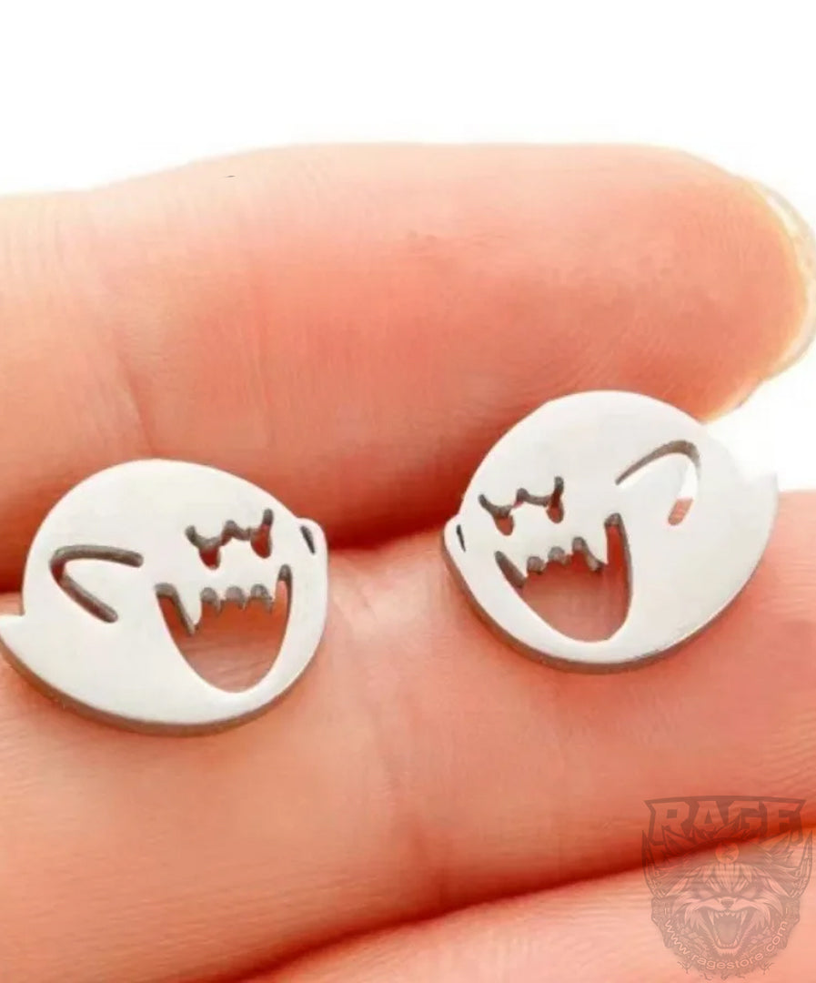 2x Aretes de Boo - Mario bros