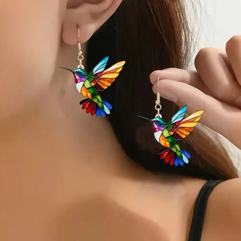 2x Aretes de Colibrí
