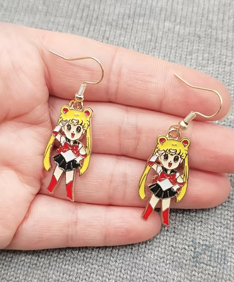 2x Aretes Usagi Tsukino Serena - Sailor Moon