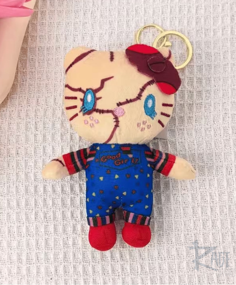 Hello Kitty Chucky - llavero de peluche Bag Charm