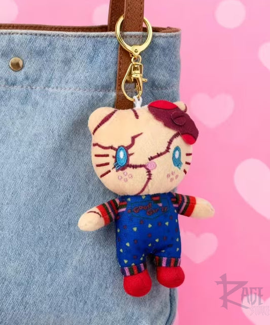 Hello Kitty Chucky - llavero de peluche Bag Charm
