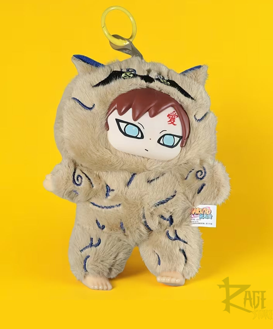 Gaara y Shukaku chibi llavero de peluche Bag Charm estilo Labubu