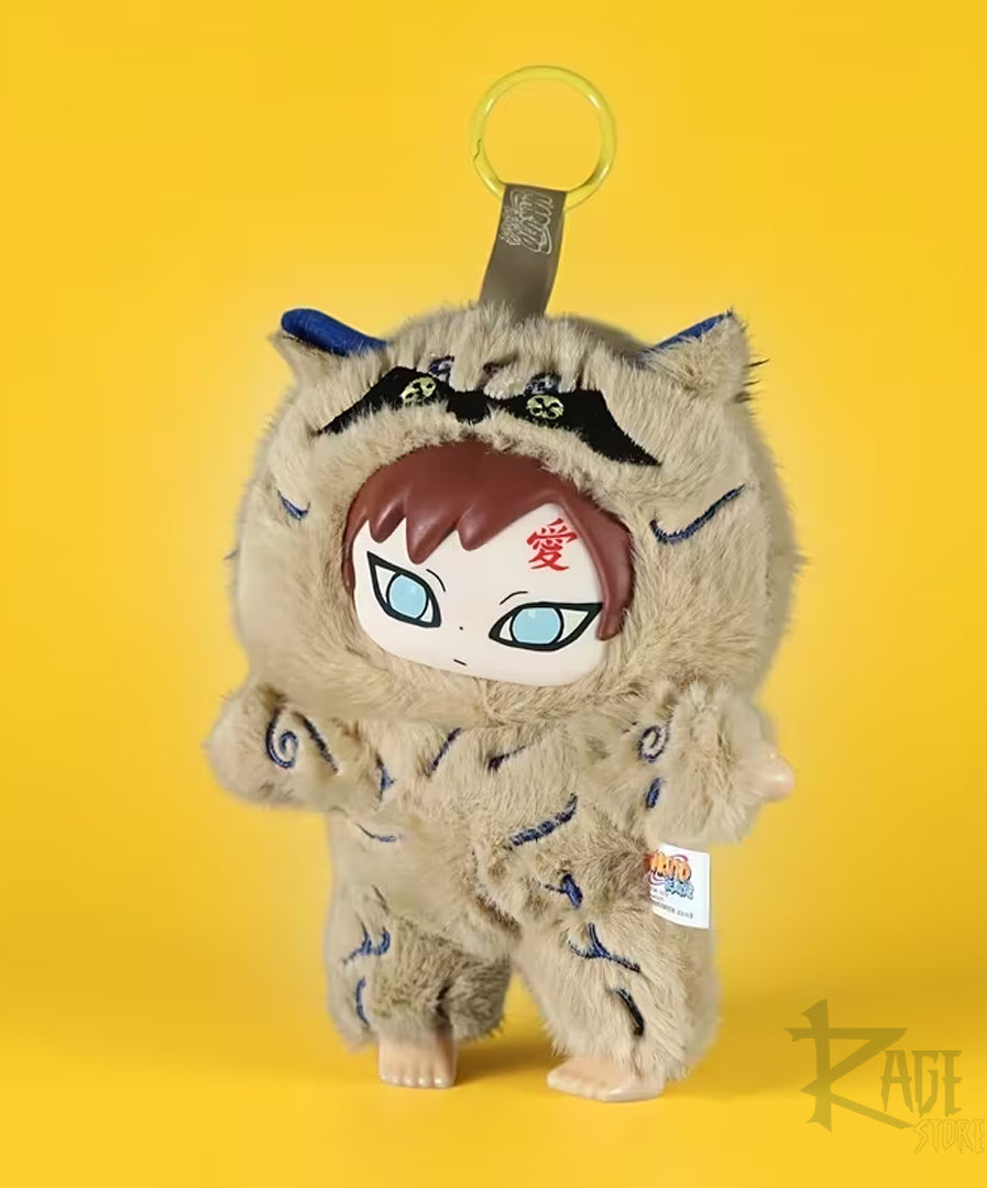 Gaara y Shukaku chibi llavero de peluche Bag Charm estilo Labubu