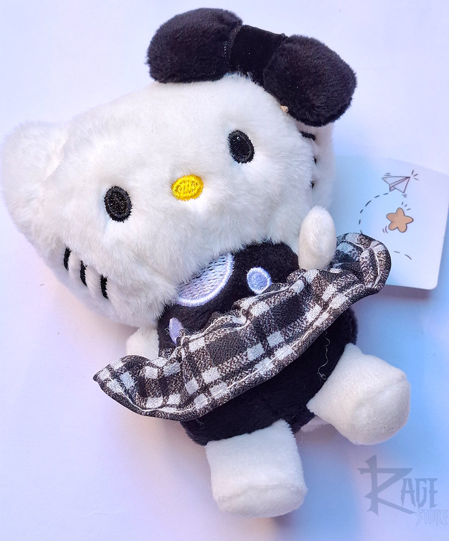 Hello Kitty con vestido negro - llavero de peluche Bag Charm