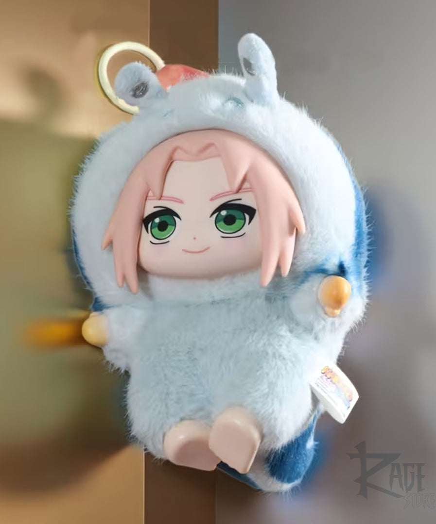 Sakura Haruno y Katsuyu chibi llavero de peluche Bag Charm estilo Labubu