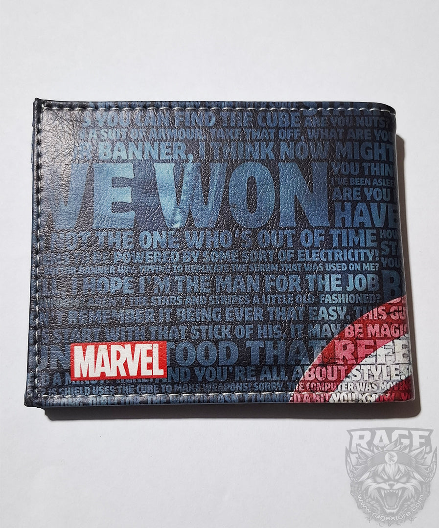 Billetera Capitán América letras