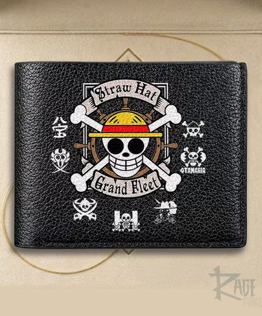 Billetera Calavera Logo Pirata Luffy - One Piece