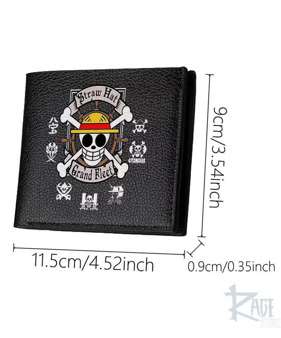 Billetera Calavera Logo Pirata Luffy - One Piece