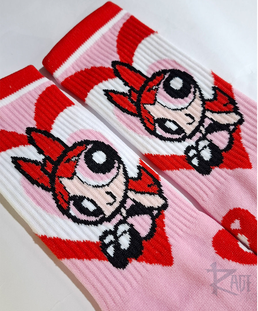 Calcetines de la Chicas Superpoderosas personajes (1 par)