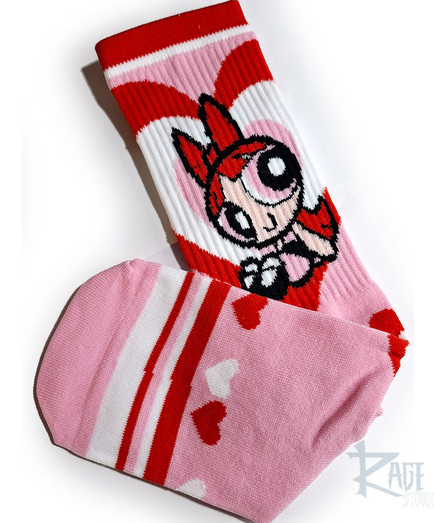 Calcetines de la Chicas Superpoderosas personajes (1 par)