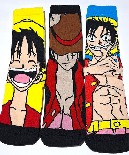 Calcetines de One Piece - Luffy y Portgas (1 par)